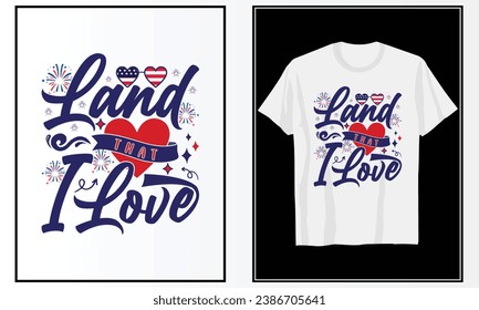 4th of July T-shirt Vector Design