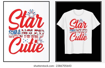 4th of July T-shirt Vector Design