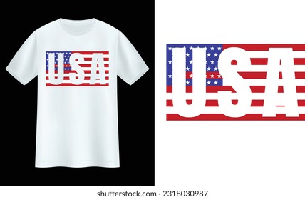 4th July typography design USA T shirt design