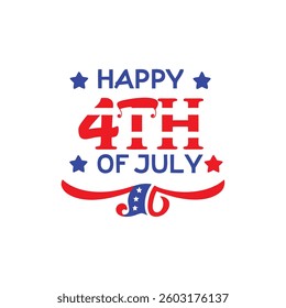 4th of July Typography Vector Illustration and Calligraphy | Independence Day T-Shirt Design