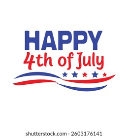 4th July Typography Vector Illustration and Calligraphy Text Design | Independence Day Graphics