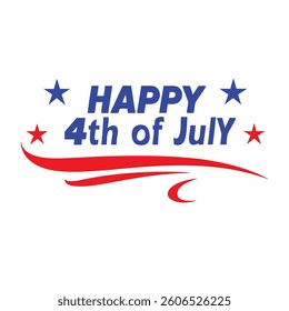 4th of July Typography Vector Illustration and Calligraphy | Independence Day T-Shirt Design