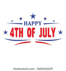 4th July Typography Vector Illustration and Calligraphy | Independence Day T-Shirt Design
