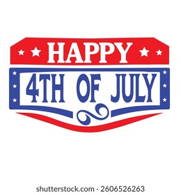 4th of July Typography Vector Illustration and Calligraphy | Independence Day T-Shirt Design