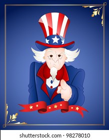 4th of July Uncle Sam Card