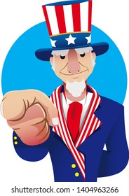 4th of July Uncle Sam Illustration