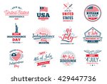 4th of July, United Stated independence day greeting. Fourth of July typographic design. Usable as greeting card, banner, background.