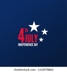 4th of July, United Stated independence day. Vector illustration.