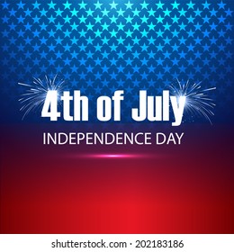 4th of July United States of America beautiful background vector