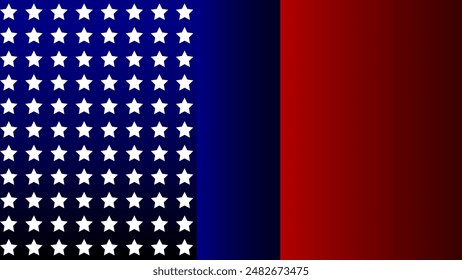 4th of July with United States flag, Independence Day Banner Vector illustration