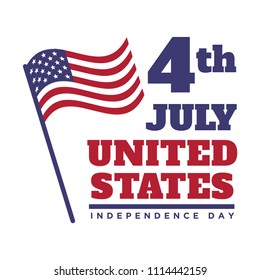 4th July United States Independence Day Emblem, Logo