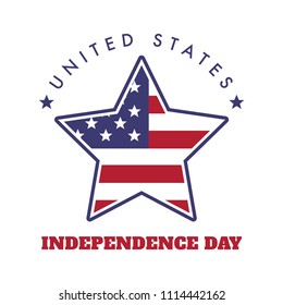 4th July United States Independence Day Emblem, Logo