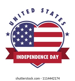 4th July United States Independence Day Emblem, Logo