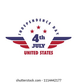4th July United States Independence Day Emblem, Logo