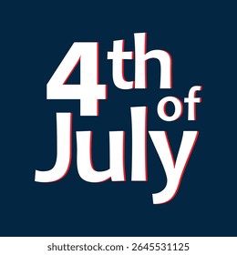 4 de julho EUA Banner Design