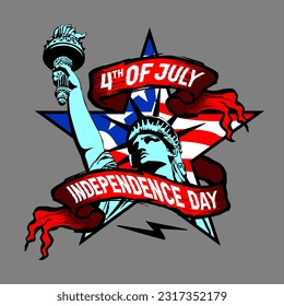 
4th of July, USA celebration of Independence day - Banner illustration 27