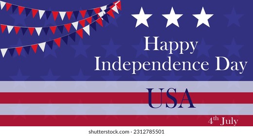 4th of July. USA flag background. USA American Country flag and symbols National Independence Day. Memorial day.