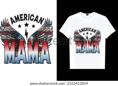 4th of July USA Flag Sublimation t shirt design
