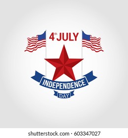 4th of July, USA Happy Independence Day Vector Illustration. Suitable for Greeting Card, Poster and Banner