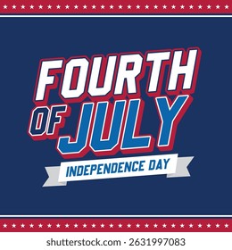4th of July USA Independence Celebration Vector Design, United States of America Vector Illustration for T-Shirt, Banner, flag, and Poster