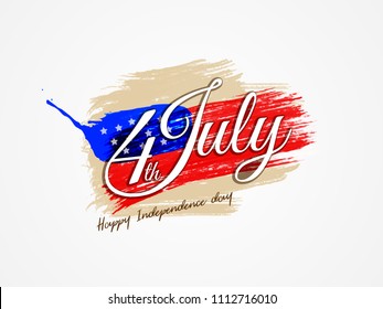 4th of July, USA Independence Day Vector background for sale, poster, invitation, card, banner, party, theme, flyer