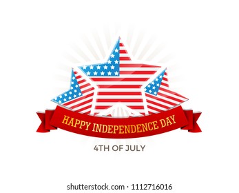 4th of July, USA Independence Day Vector background for sale, poster, invitation, card, banner, party, theme, flyer