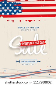 4th Of July USA Independence Day Sale Promotion Background,Poster,Banner,social Media,Marketing Template Design.