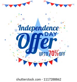 4th Of July USA Independence Day Sale Promotion Background,Poster,Banner,social Media,Marketing Template Design.