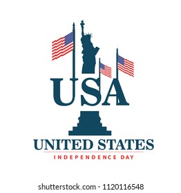 4th of July. USA Independence Day design