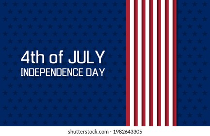 4th of july - usa independence day, holiday banner or social media post template