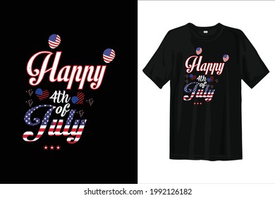 4th of July USA Independence day t shirt design. American t shirt design.