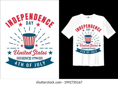 4th of July USA Independence day t shirt design. American t shirt design. USA t shirt design.