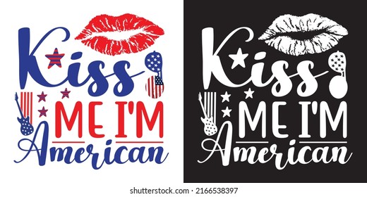 4th of July. USA Independence Day. 4th of July typography illustration. Vintage design