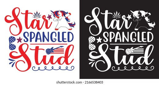 4th of July. USA Independence Day. 4th of July typography illustration. Vintage design