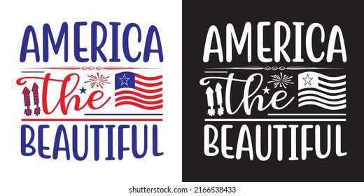 4th of July. USA Independence Day. 4th of July typography illustration. Vintage design