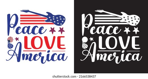 4th of July. USA Independence Day. 4th of July typography illustration. Vintage design
