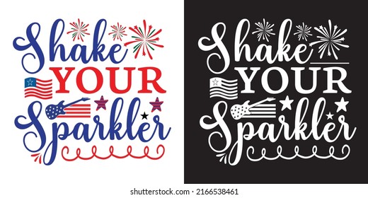 4th of July. USA Independence Day. 4th of July typography illustration. Vintage design