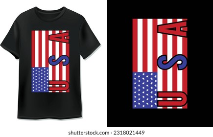 4th July USA independence day T shirt design. USA t shirt design