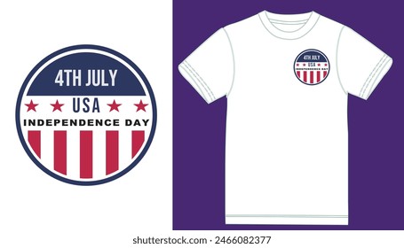 4th july usa independence day t shirt design