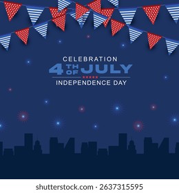 4th of July USA Independence Day celebration background