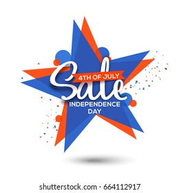4th Of July USA Independence Day Sale Promotion Background,Poster,Banner,social Media,Marketing Template Design.