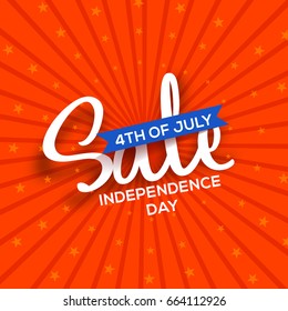 4th Of July USA Independence Day Sale Promotion Background,Poster,Banner,social Media,Marketing Template Design.