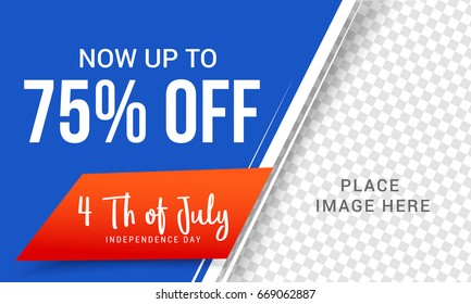 4th Of July USA Independence Day Sale Promotion Background,Poster,Banner,social Media,Marketing Template Design.