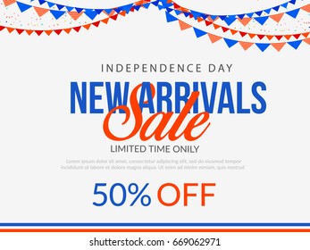 4th Of July USA Independence Day Sale Promotion Background,Poster,Banner,social Media,Marketing Template Design.