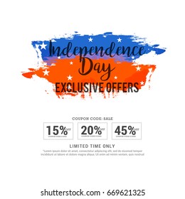 4th Of July USA Independence Day Sale Promotion Background,Poster,Banner,social Media,Marketing Template Design.