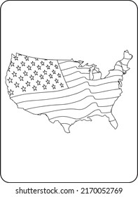 4th of July USA independent day coloring pages