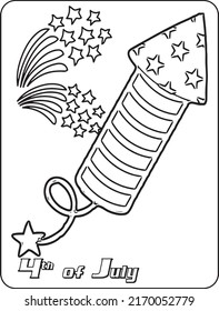 4th of July USA independent day coloring pages