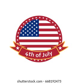 4th of July vector design