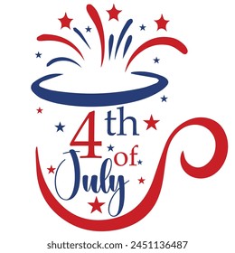 4th Of July Vector Design | 
Fourth Of July | Print Design | Cut File