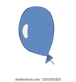 The 4th of July  vector illustration with  air balloon.
